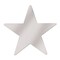 Beistle Club Pack of 12 Starry Night Themed Jumbo Silver Metallic Foil Star Cutout Party Decorations 20"
